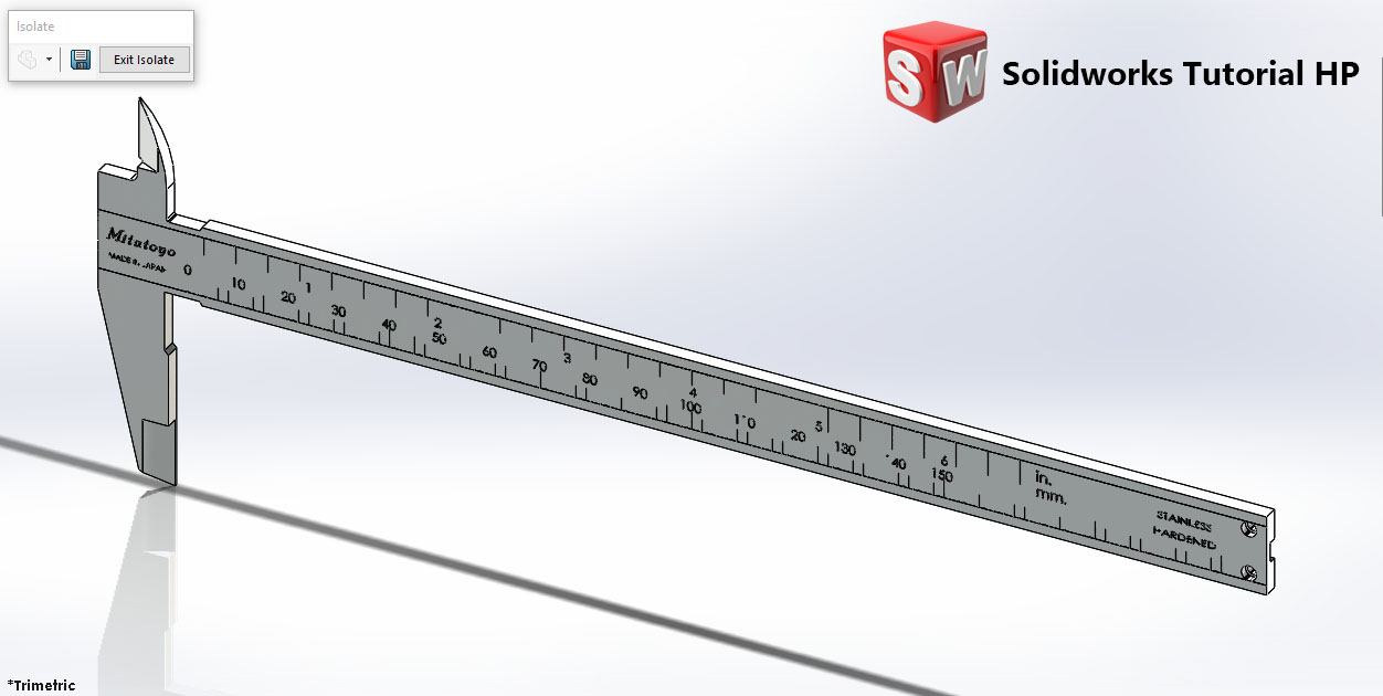 Solidworks制作游标卡尺